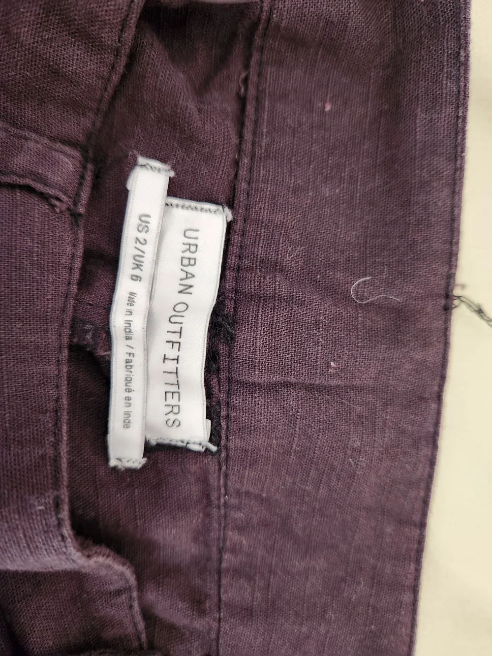 Urban Outfitters Black Wide-Leg Cargo Trousers 100% Cotton Size 2 W 27 L 37